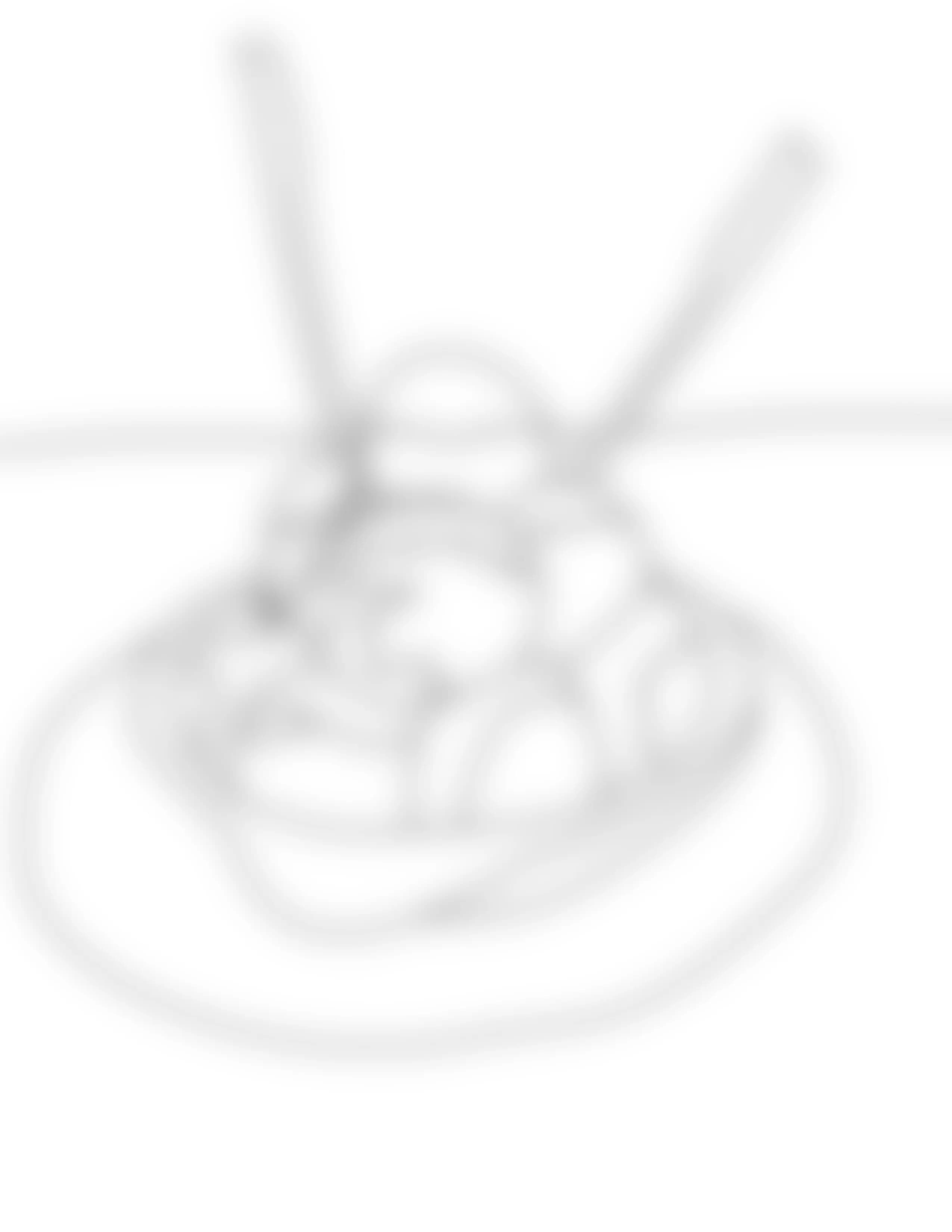 Blurred image of black and white coloring page of Beignets